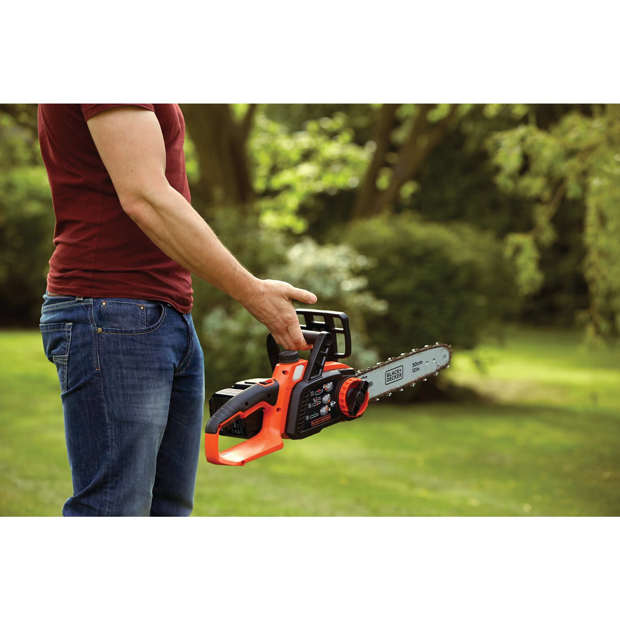 Black and 2025 decker 36v chainsaw