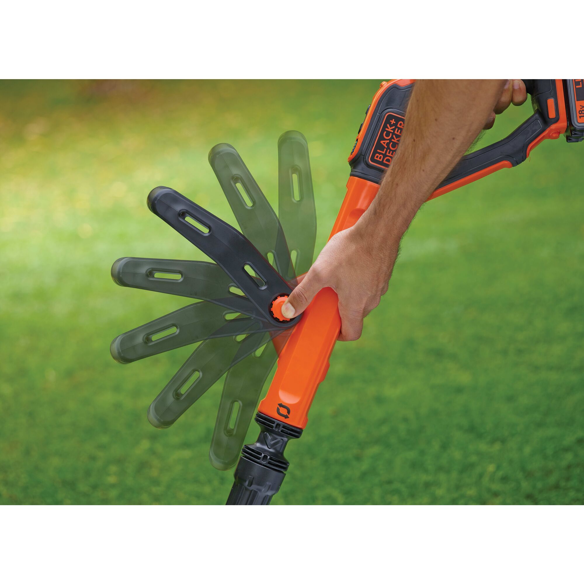 Black and cheap decker rechargeable strimmer